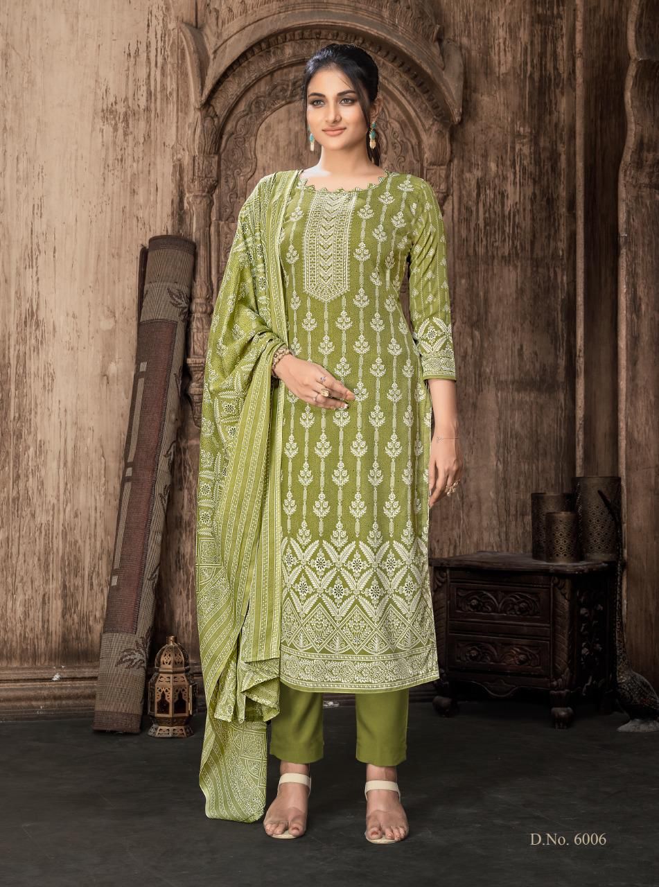 Sonpari Vol 6 Shiv Gori Silk Mills Rayon Pant Style Suits