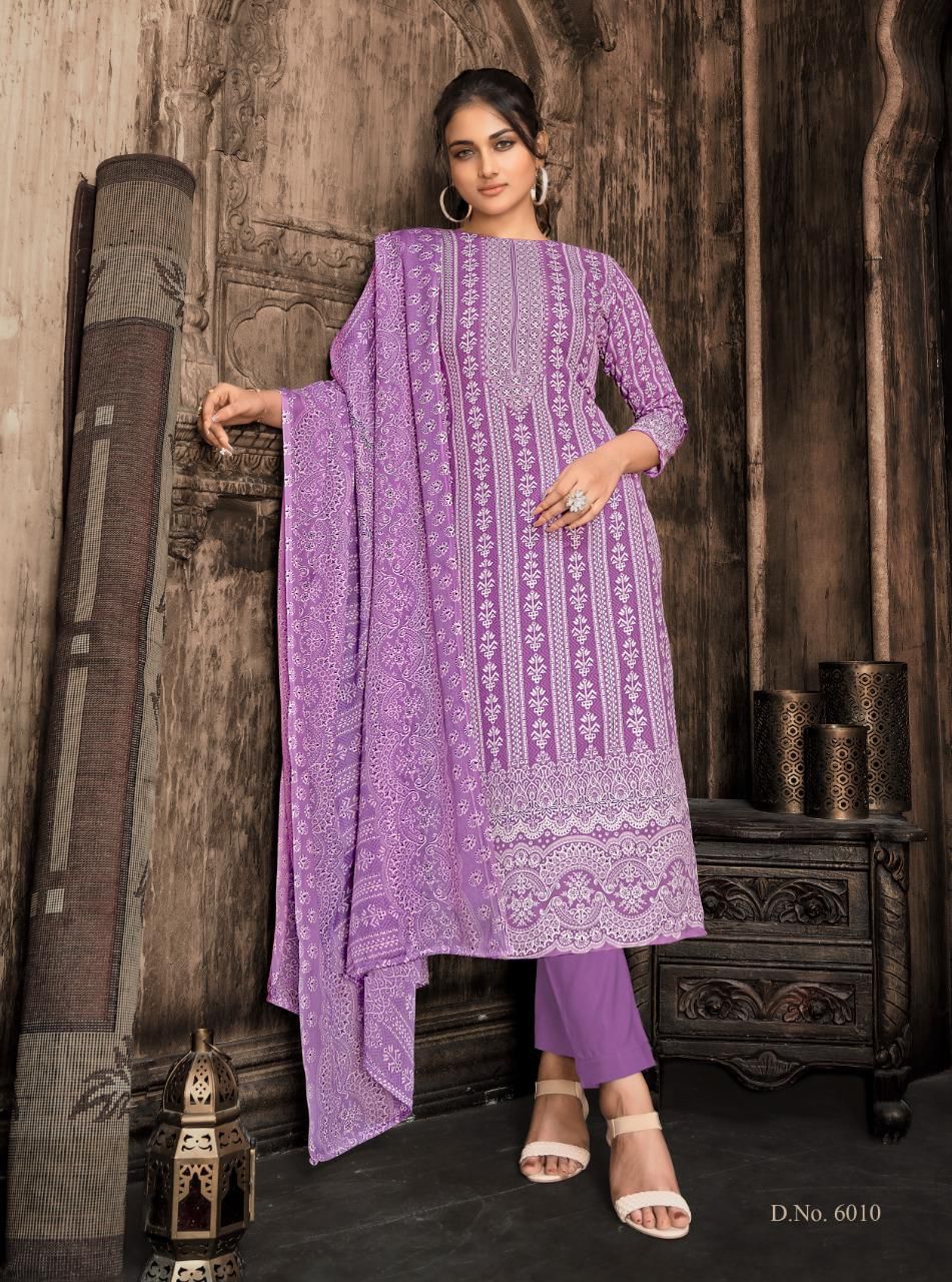 Sonpari Vol 6 Shiv Gori Silk Mills Rayon Pant Style Suits