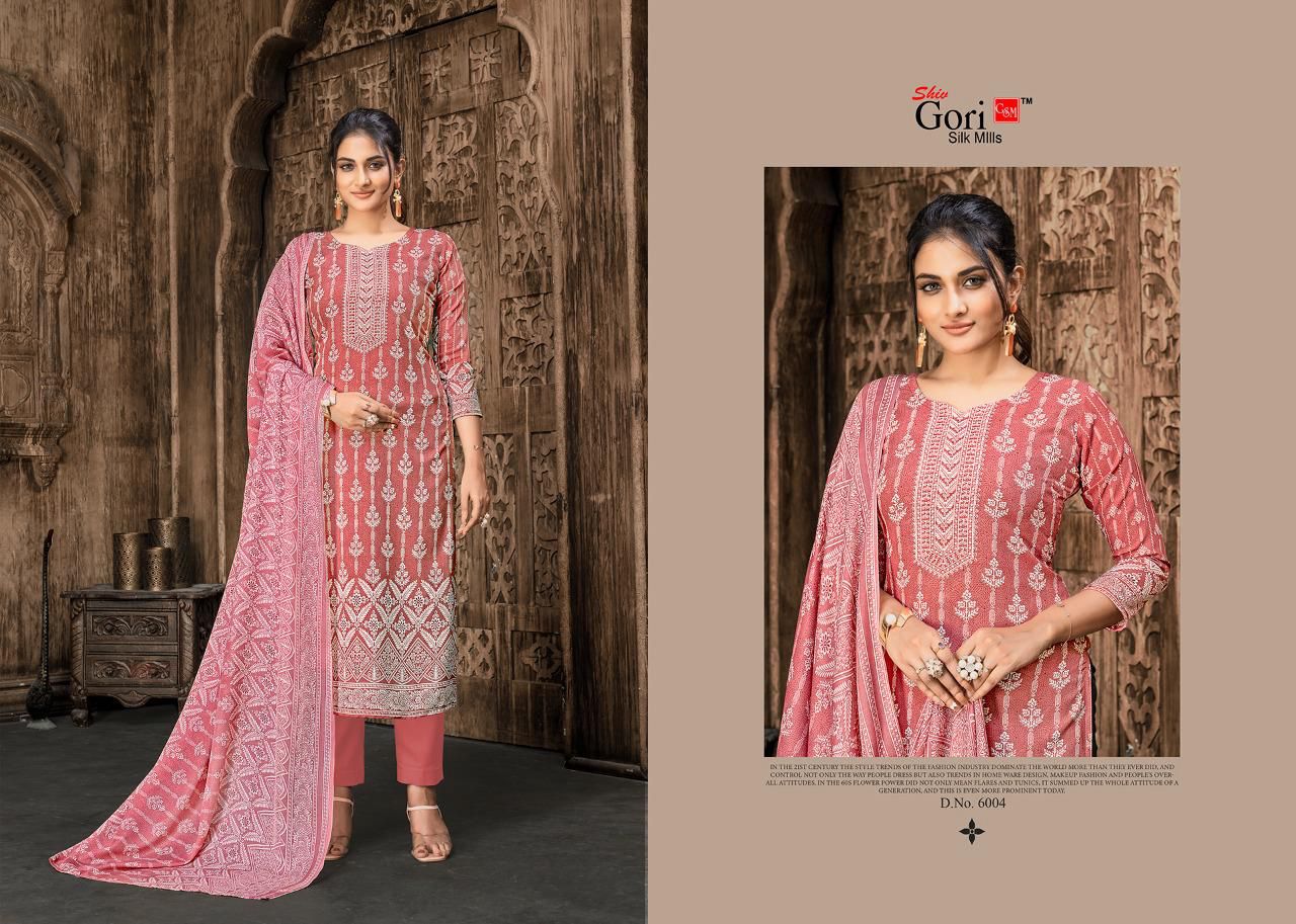 Sonpari Vol 6 Shiv Gori Silk Mills Rayon Pant Style Suits