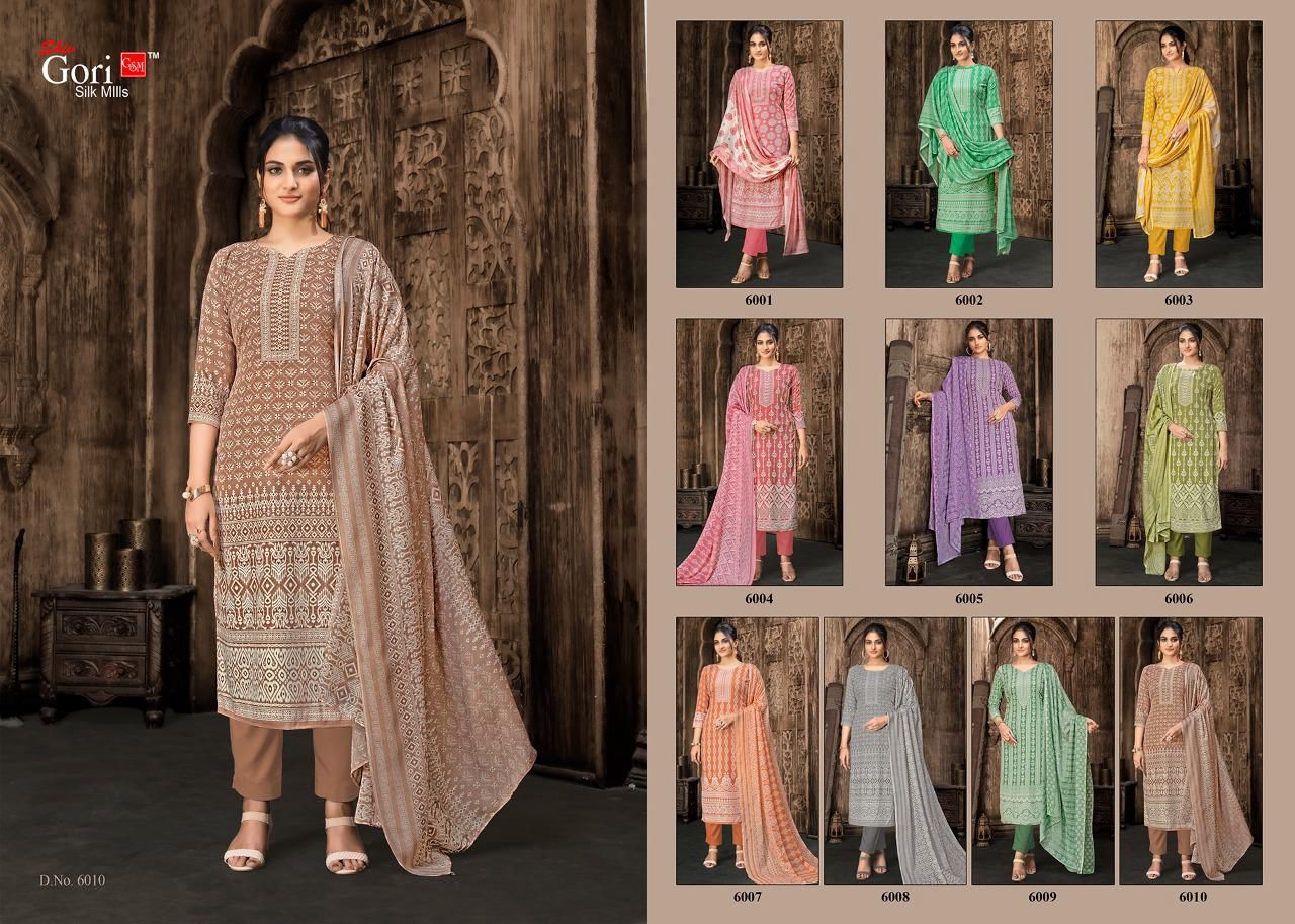 Sonpari Vol 6 Shiv Gori Silk Mills Rayon Pant Style Suits