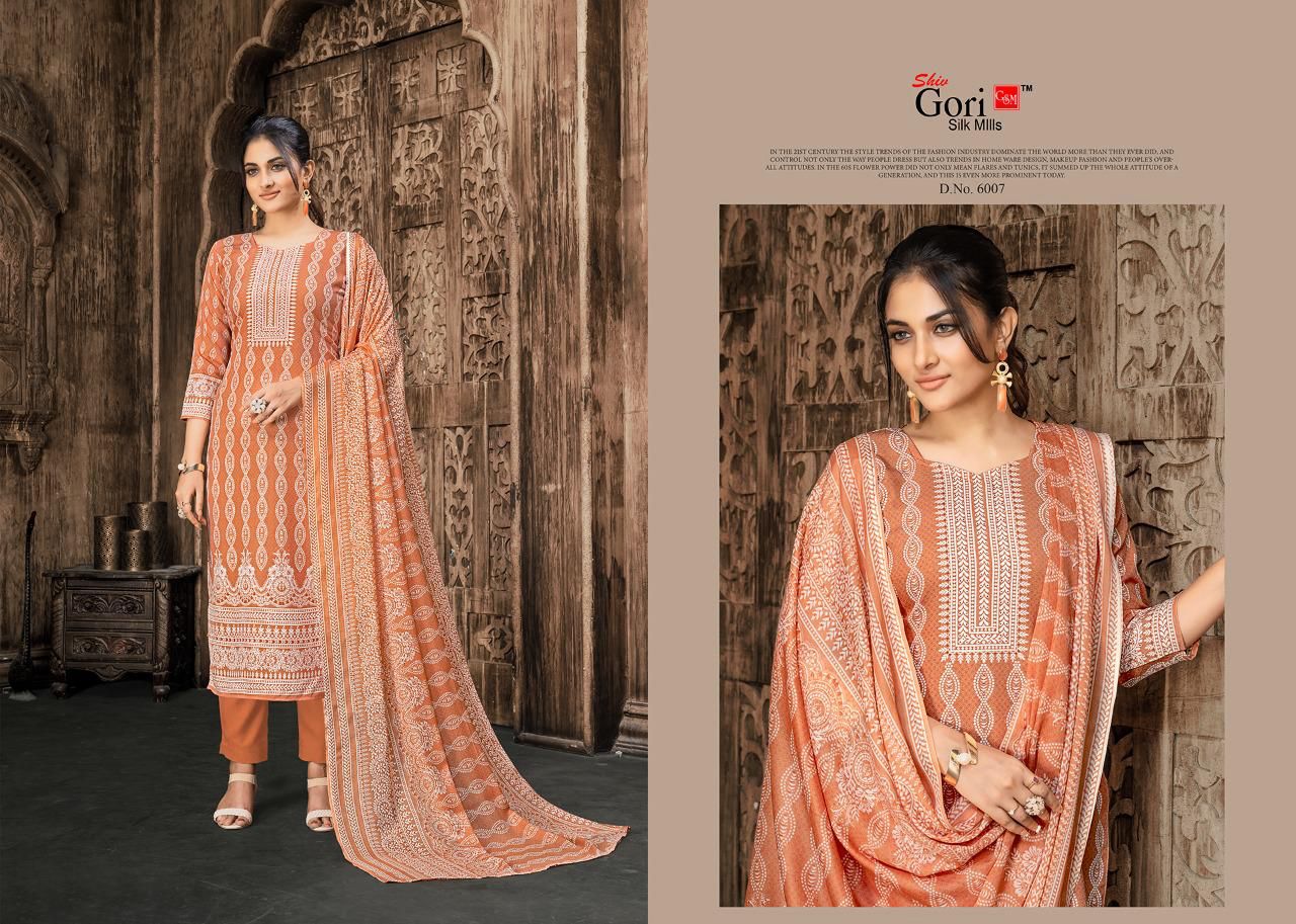 Sonpari Vol 6 Shiv Gori Silk Mills Rayon Pant Style Suits