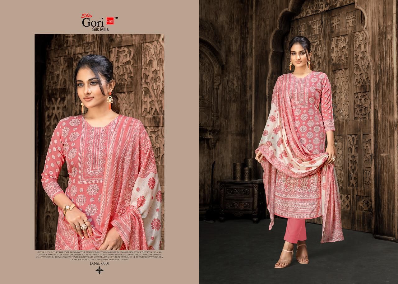 Sonpari Vol 6 Shiv Gori Silk Mills Rayon Pant Style Suits