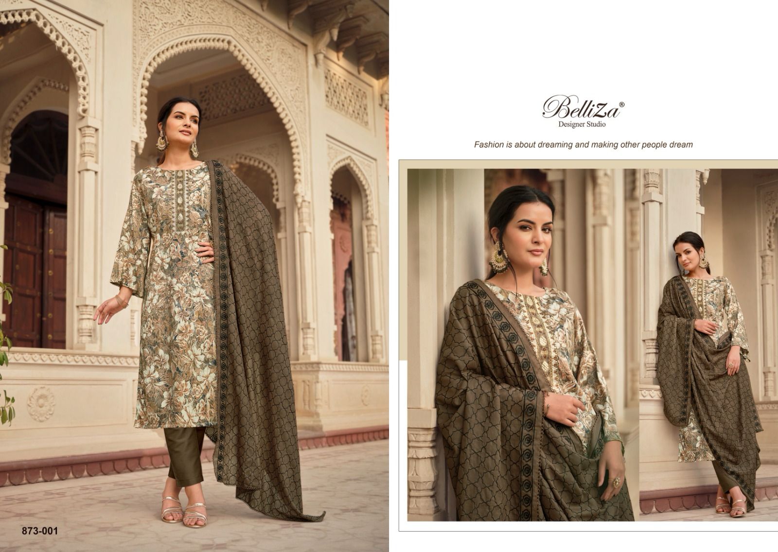 Sophia Belliza Designer Studio Cotton Pant Style Suits