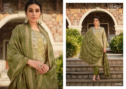 Sophia Belliza Designer Studio Cotton Pant Style Suits