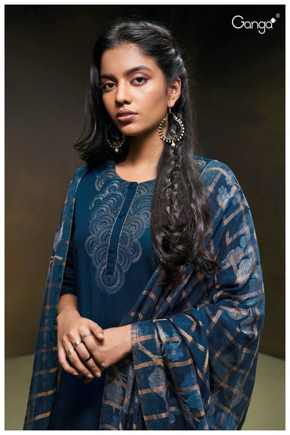 Sorel 2372 Ganga Cotton Silk Plazzo Style Suits