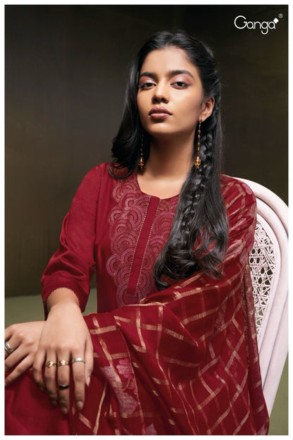 Sorel 2372 Ganga Cotton Silk Plazzo Style Suits