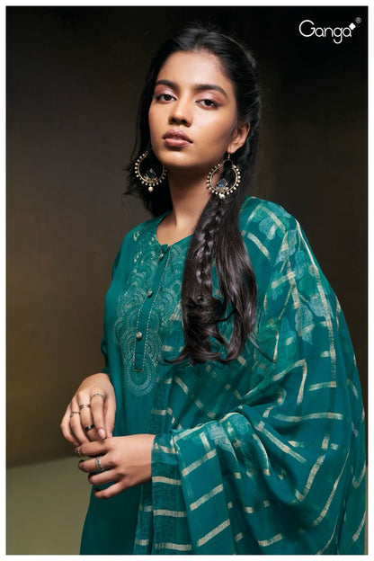 Sorel 2372 Ganga Cotton Silk Plazzo Style Suits