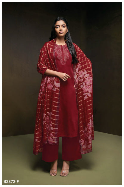 Sorel 2372 Ganga Cotton Silk Plazzo Style Suits