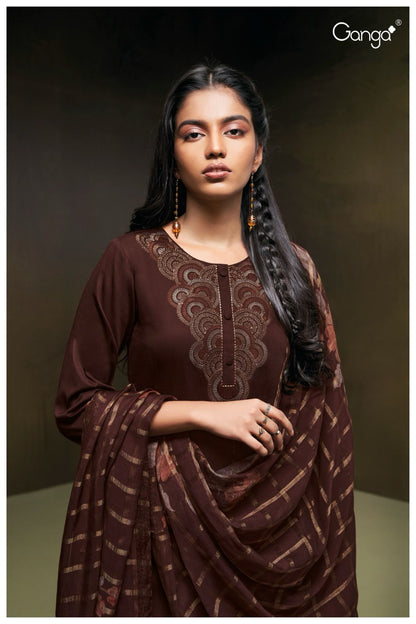 Sorel 2372 Ganga Cotton Silk Plazzo Style Suits