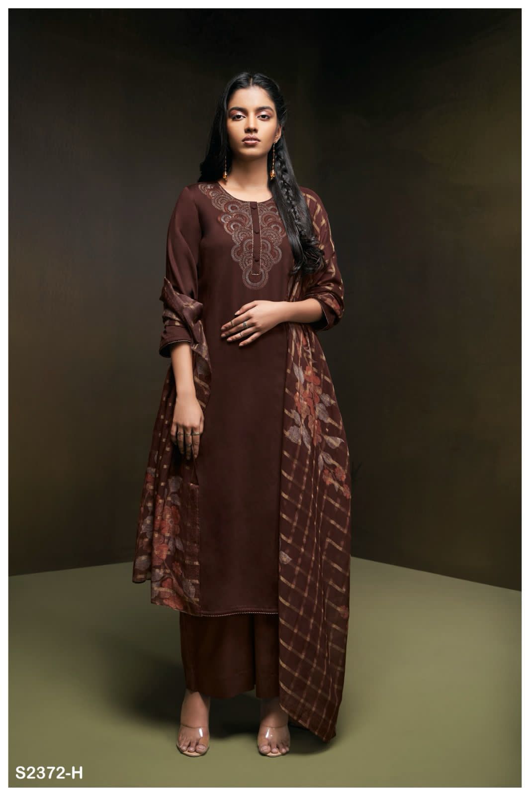 Sorel 2372 Ganga Cotton Silk Plazzo Style Suits