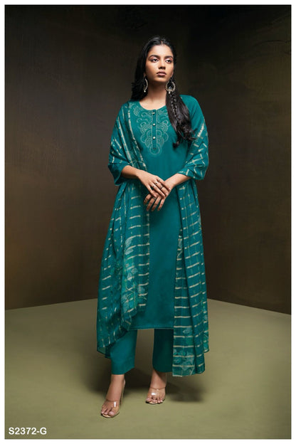 Sorel 2372 Ganga Cotton Silk Plazzo Style Suits
