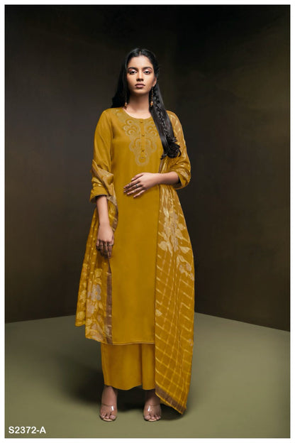 Sorel 2372 Ganga Cotton Silk Plazzo Style Suits