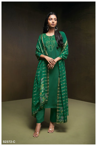 Sorel 2372 Ganga Cotton Silk Plazzo Style Suits
