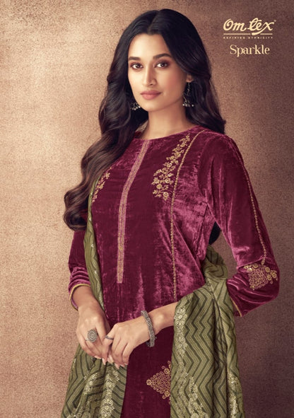 Sparkle 2681 Omtex Velvet Suits