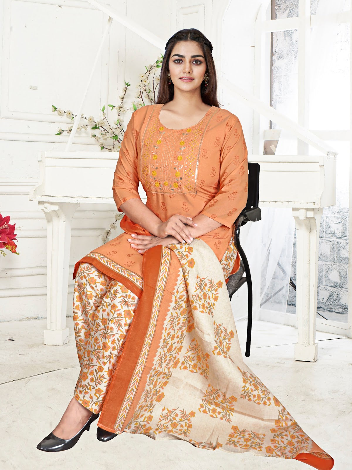 Special Embroidery Vol 1 Kcf Cotton Readymade Cotton Salwar Suits