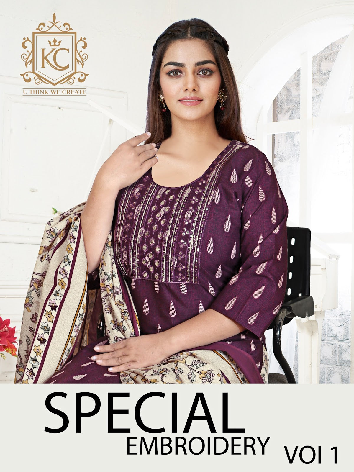 Special Embroidery Vol 1 Kcf Cotton Readymade Cotton Salwar Suits