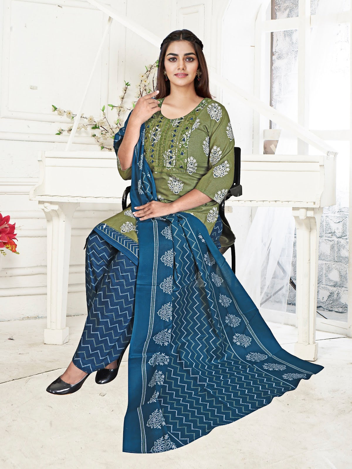 Special Embroidery Vol 1 Kcf Cotton Readymade Cotton Salwar Suits