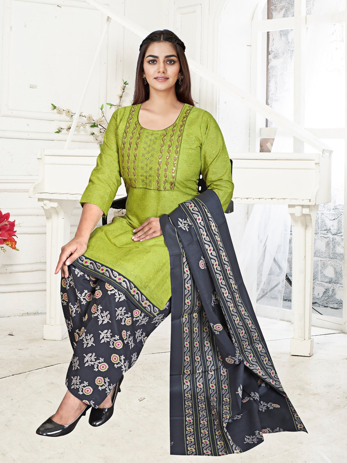 Special Embroidery Vol 1 Kcf Cotton Readymade Cotton Salwar Suits