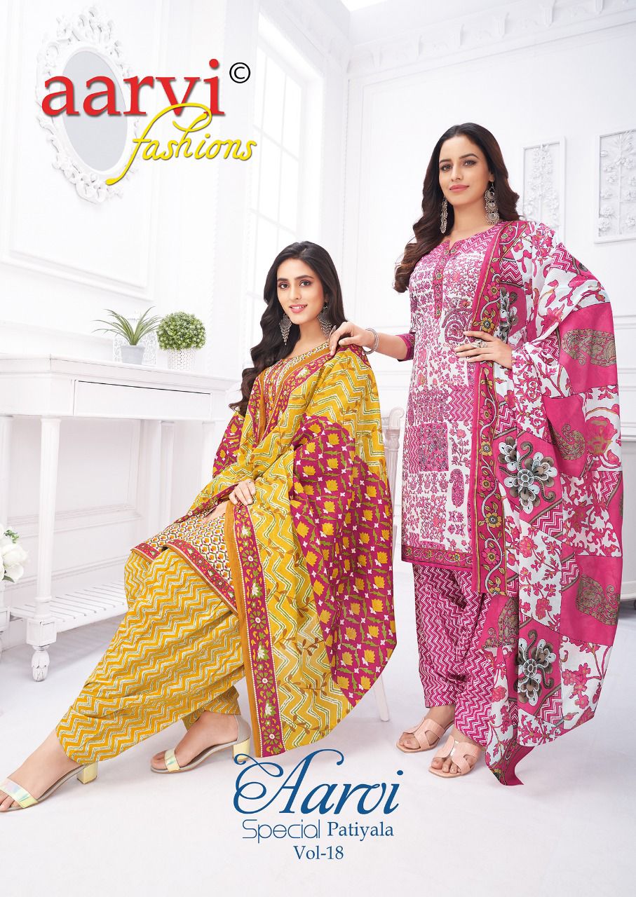 Special Patiyala Vol 18 Aarvi Fashions Cotton Dress Material