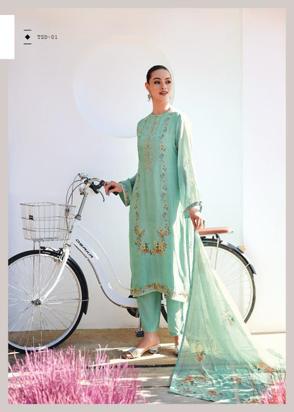 Spring Day Varsha Fashions Organza Pant Style Suits