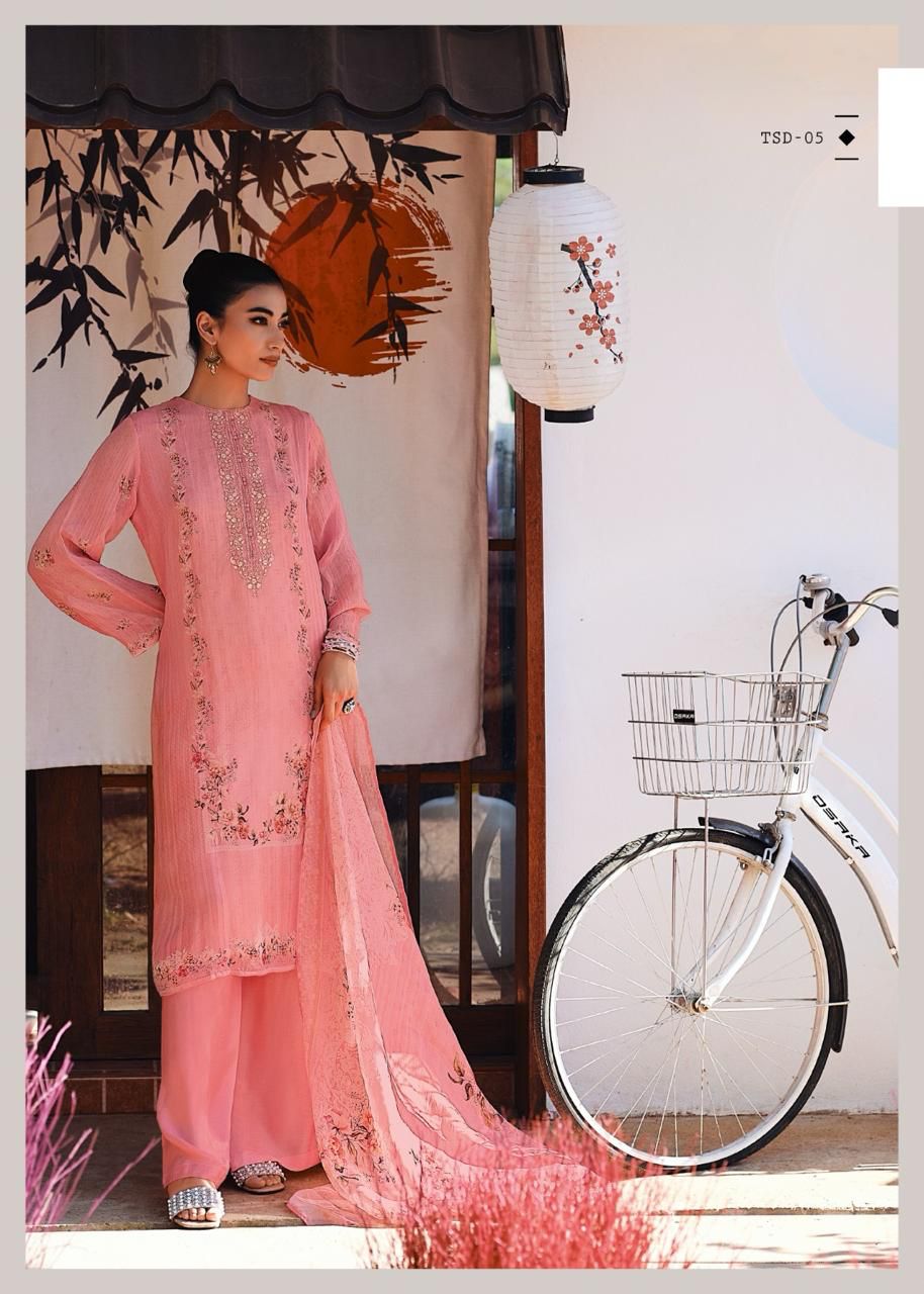 Spring Day Varsha Fashions Organza Pant Style Suits