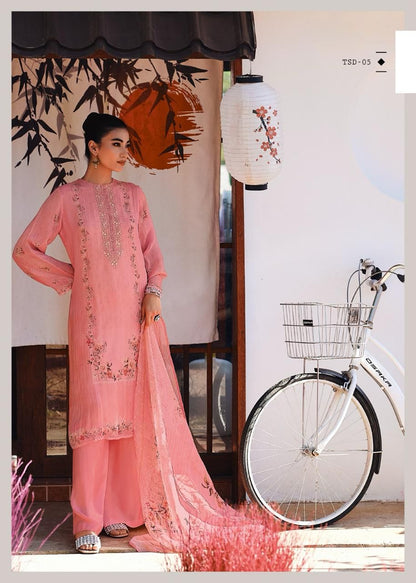 Spring Day Varsha Fashions Organza Pant Style Suits