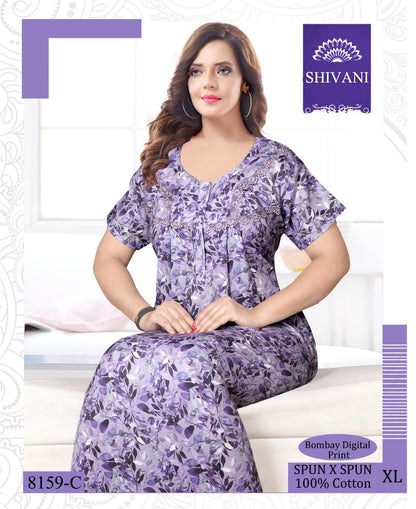 Spun X Spun Shivani Cotton Night Gowns