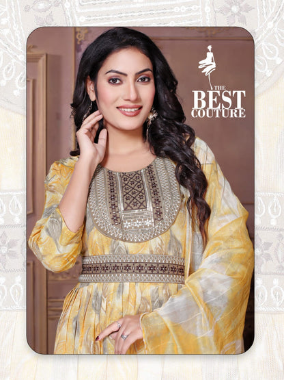 Sridevi Green Tomato Readymade Pant Style Suits