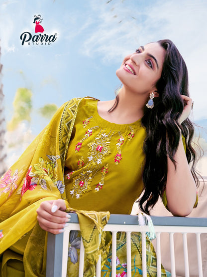 Srishti Parra Studio Roman Silk Readymade Pant Style Suits