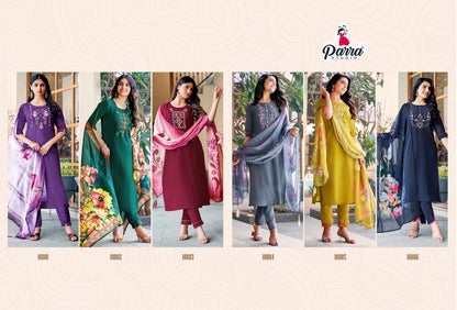 Srishti Parra Studio Roman Silk Readymade Pant Style Suits