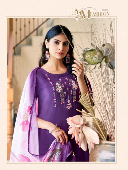 Srishti Parra Studio Roman Silk Readymade Pant Style Suits
