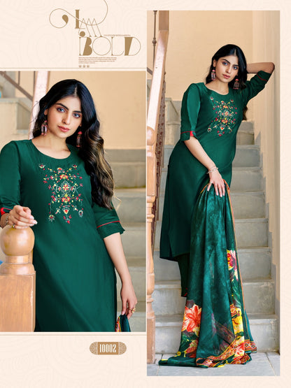 Srishti Parra Studio Roman Silk Readymade Pant Style Suits