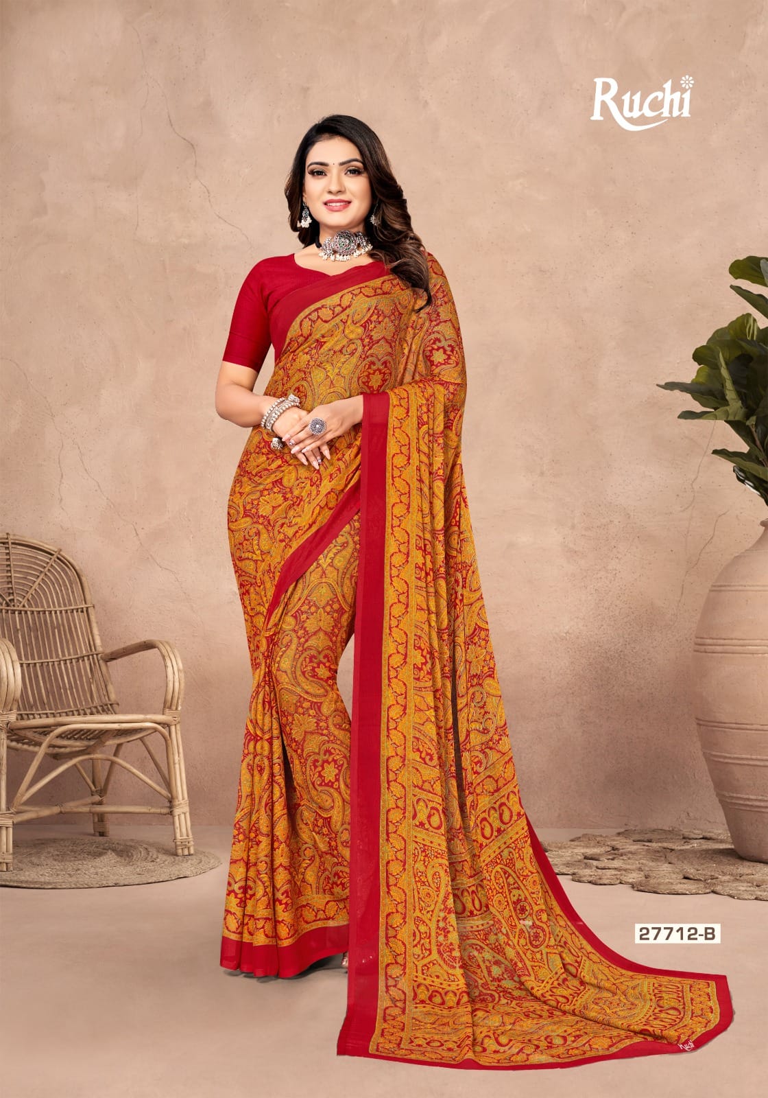 Star Chiffon-142 Ruchi Sarees