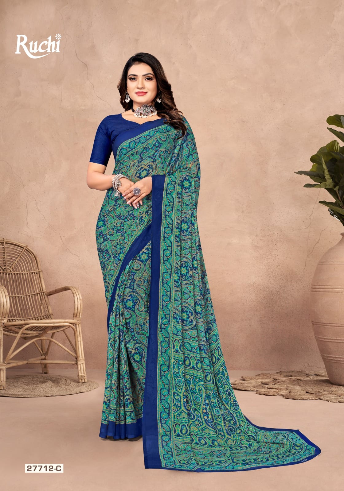 Star Chiffon-142 Ruchi Sarees