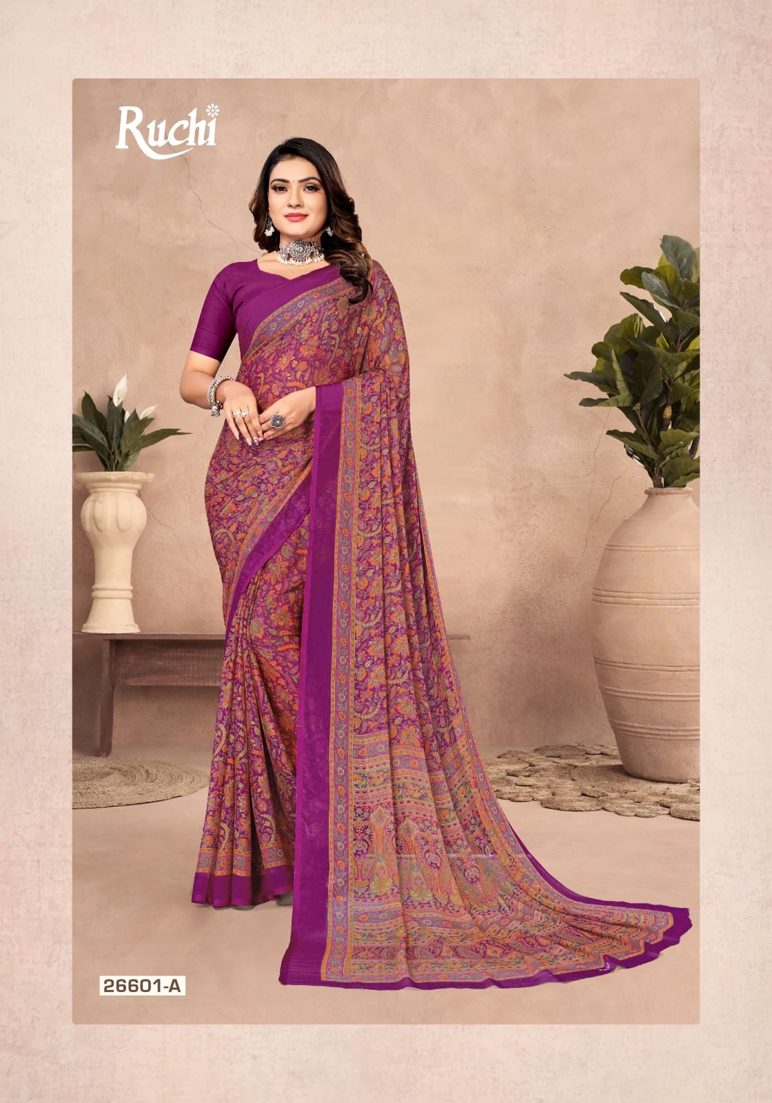 Star Chiffon-142 Ruchi Sarees