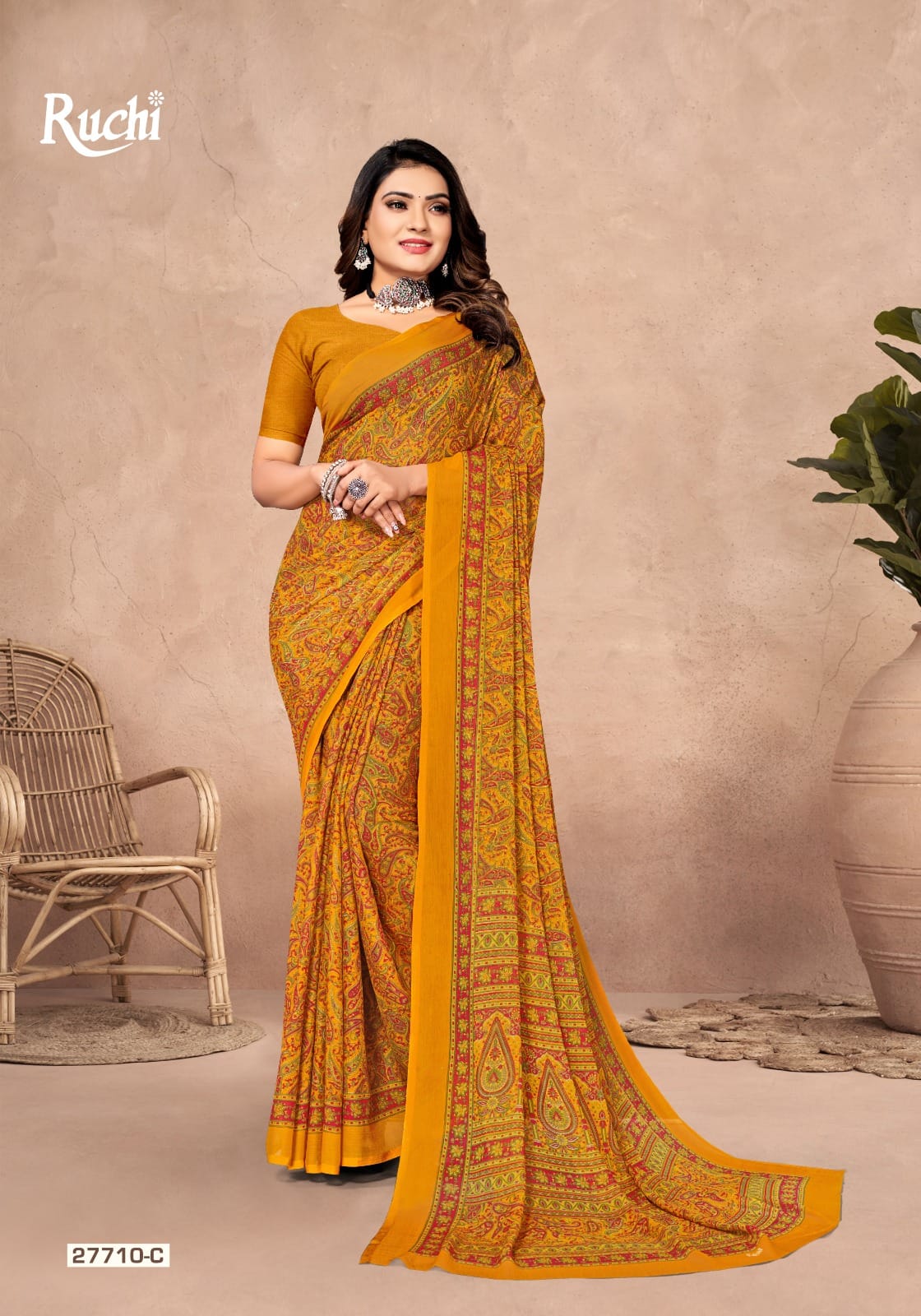 Star Chiffon-142 Ruchi Sarees