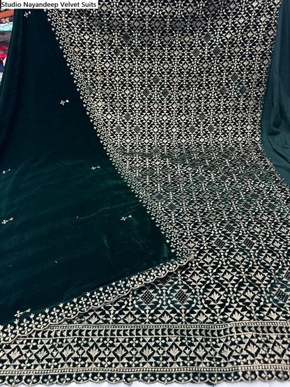 Studio Nayandeep Velvet Suits