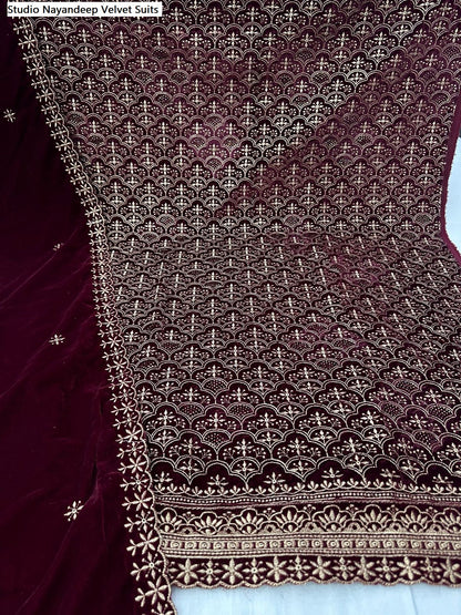 Studio Nayandeep Velvet Suits