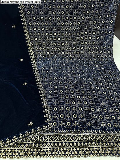 Studio Nayandeep Velvet Suits