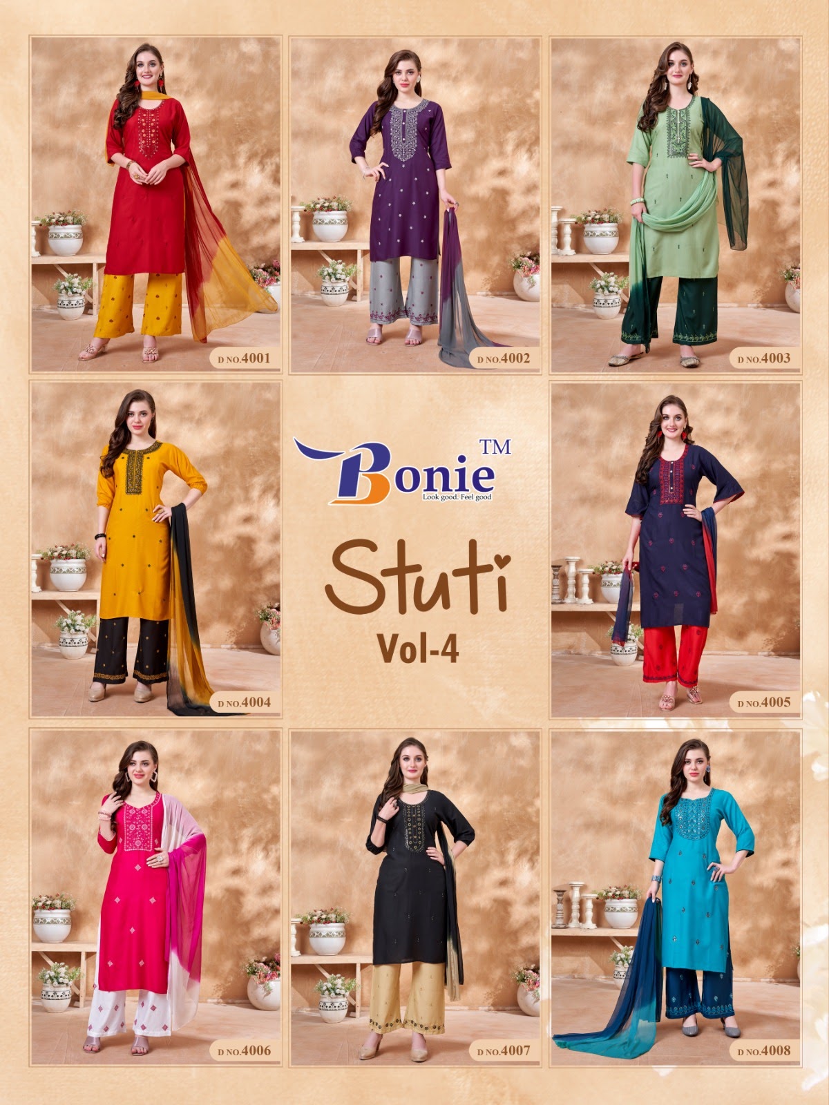 Stuti Vol 4 Bonie Rayon Readymade Plazzo Style Suits