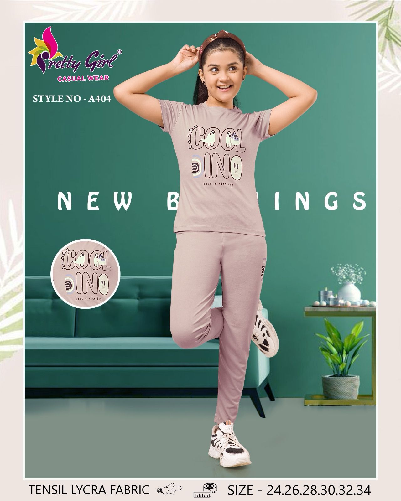 Style A404 Pretty Tencil Girls Night Suits