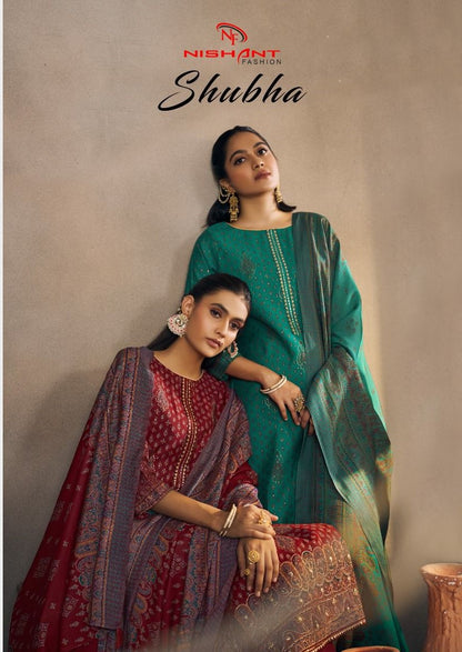 Shubha Nishant Fashion Modal Silk Pant Style Suits