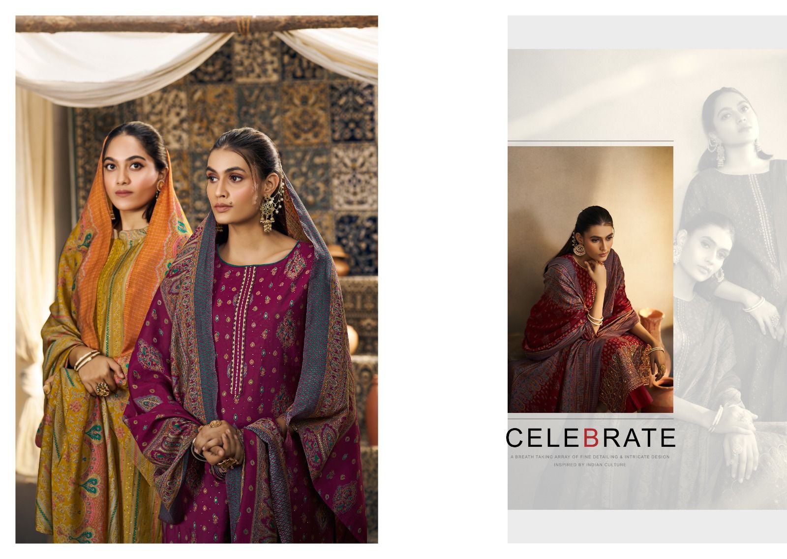 Shubha Nishant Fashion Modal Silk Pant Style Suits