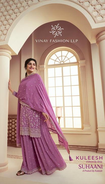 Suhaani-Kuleesh Vinay Fashion Llp Chinon Plazzo Style Suits