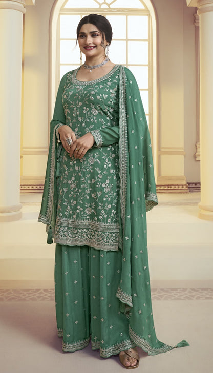 Suhaani-Kuleesh Vinay Fashion Llp Chinon Plazzo Style Suits