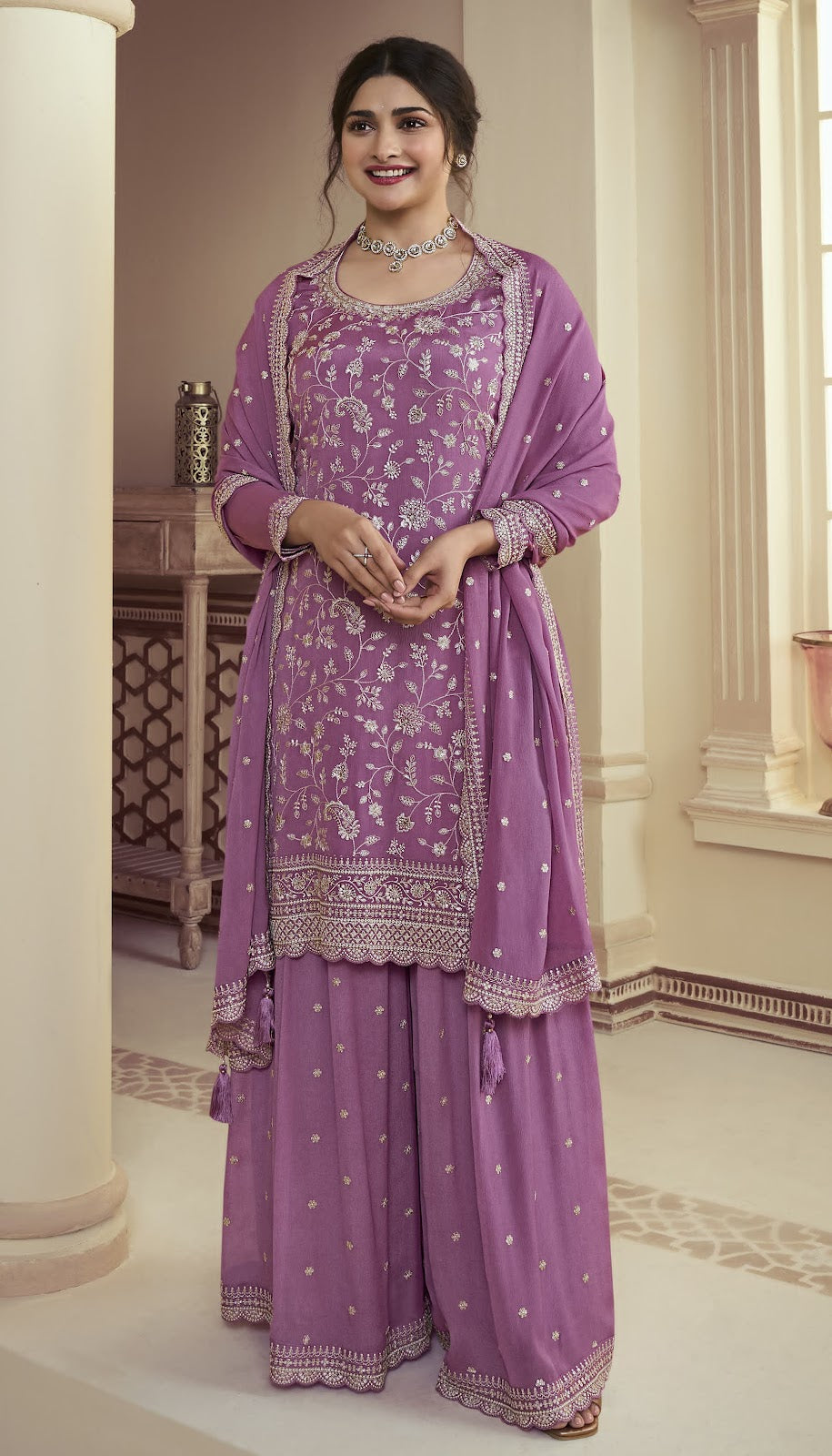 Suhaani-Kuleesh Vinay Fashion Llp Chinon Plazzo Style Suits