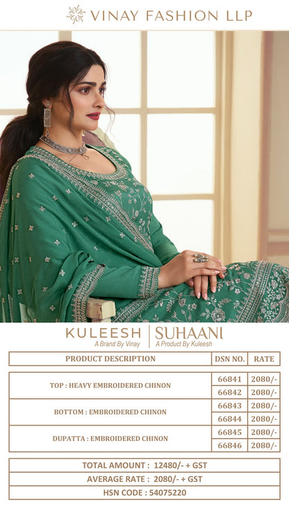 Suhaani-Kuleesh Vinay Fashion Llp Chinon Plazzo Style Suits