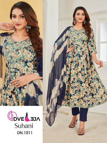 Suhaani Dveeja Fashion Rayon Readymade Pant Style Suits