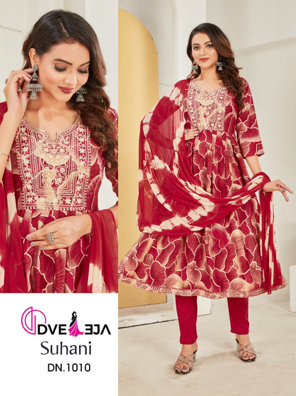 Suhaani Dveeja Fashion Rayon Readymade Pant Style Suits