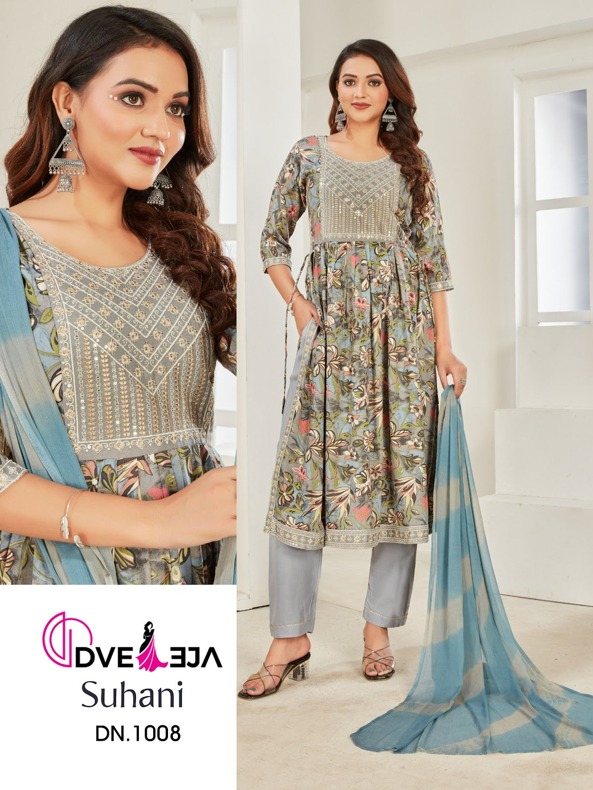 Suhaani Dveeja Fashion Rayon Readymade Pant Style Suits